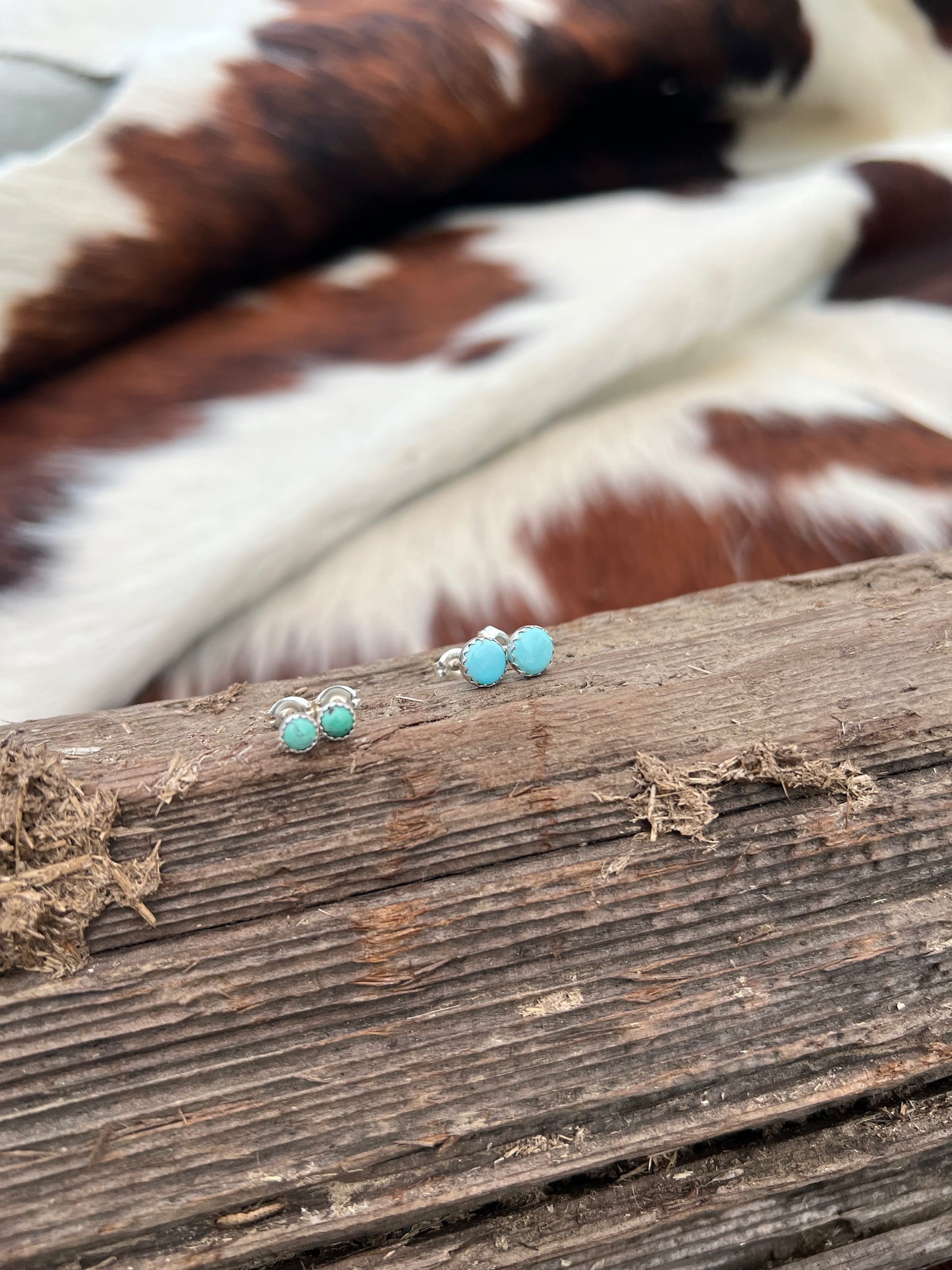 Dainty Turquoise Studs (4mm)
