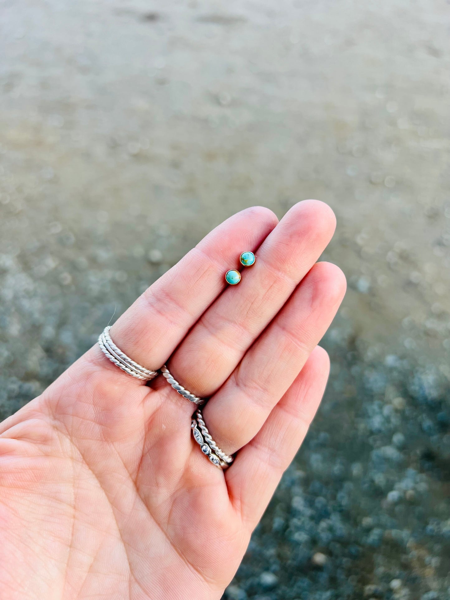 Gold Filled Dainty Studs (4mm)