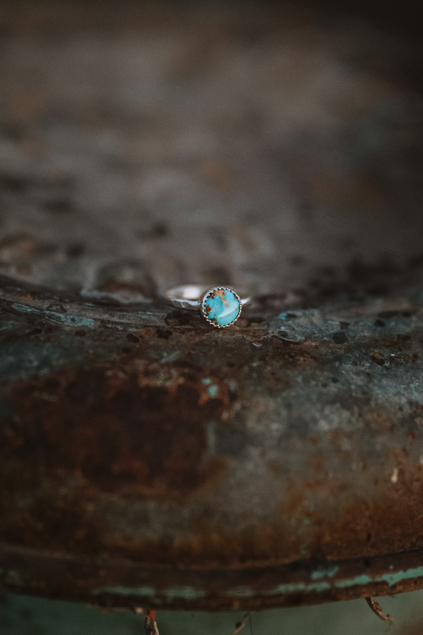 Redskin Hammered Ring Size 6