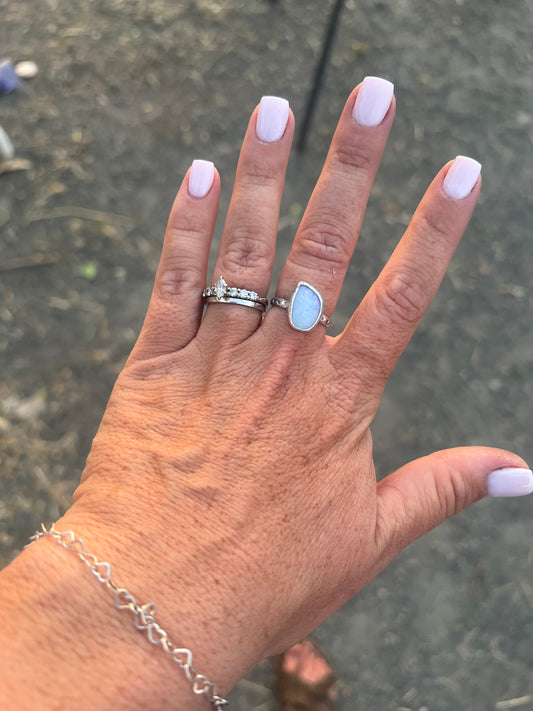 Chunky Coober Pebby Opal Ring