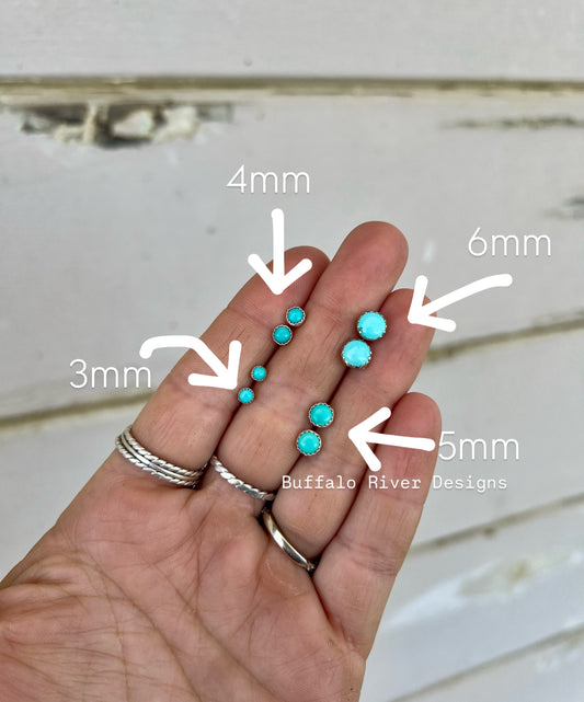 3mm Carico Lake Studs