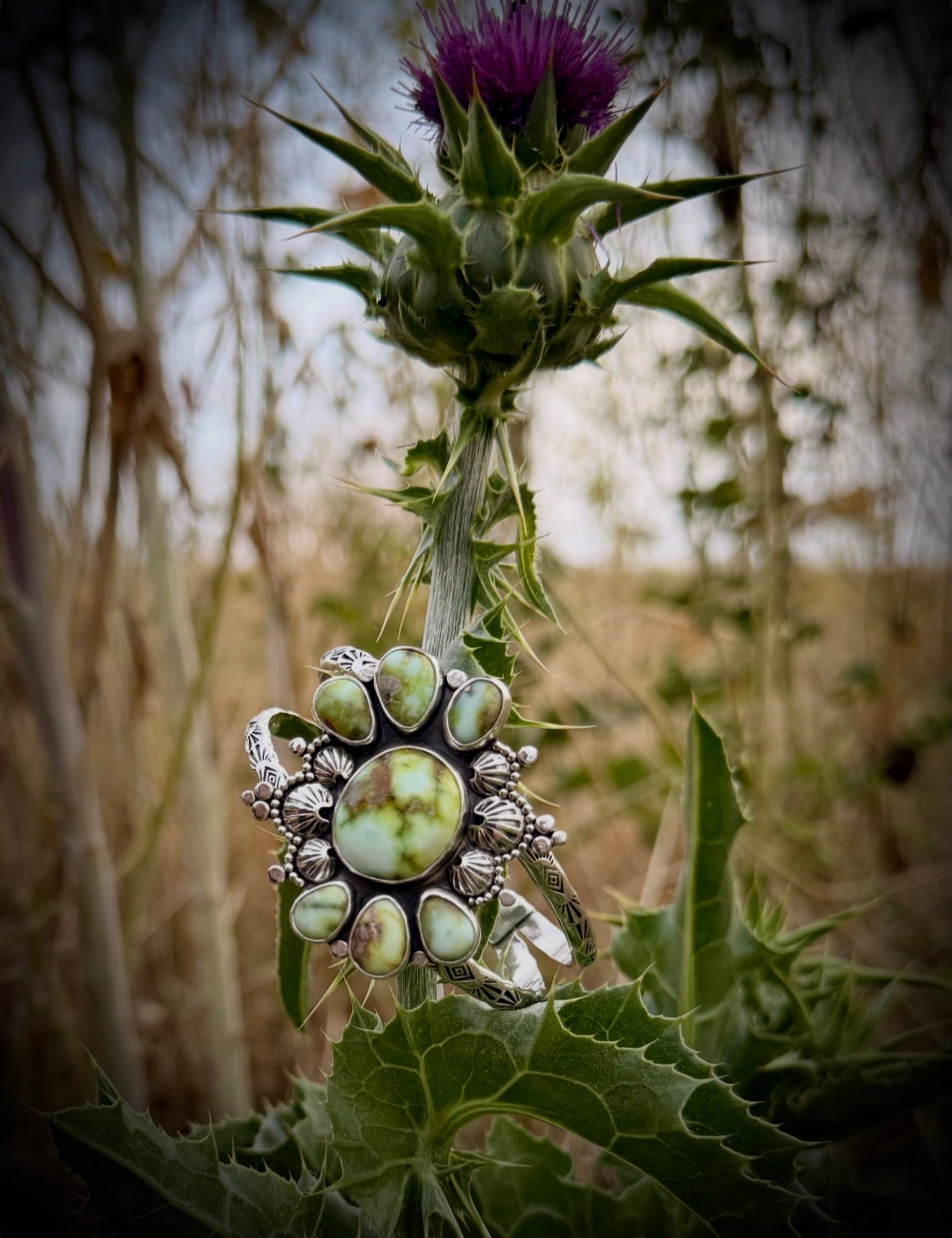 The Twisted Thistle Cuff