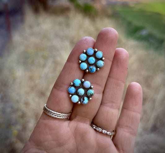 Golden Hills Flower Earrings
