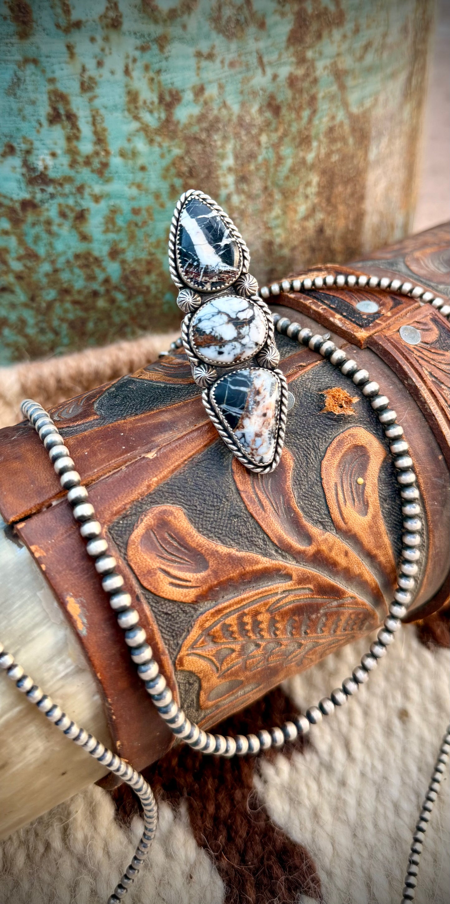 White Buffalo Statement Ring