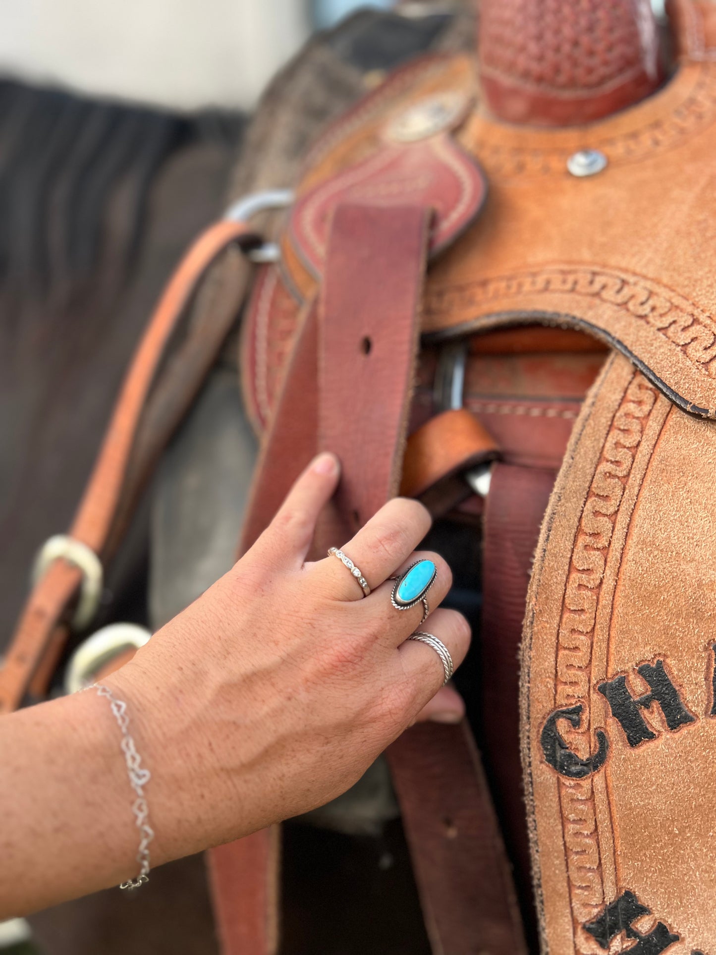 Kingman Turquoise Ropers Ring