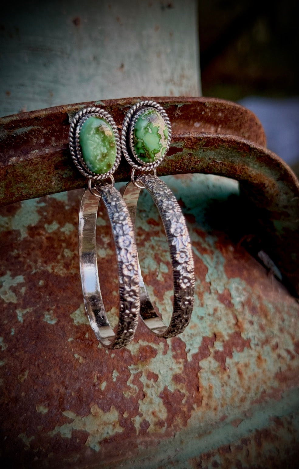 Sonoran Gold Flower Hoops