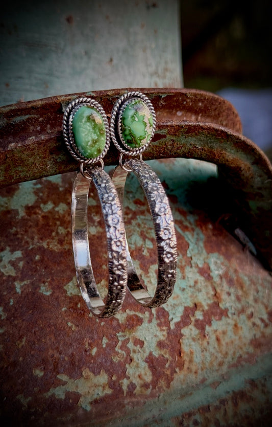 Sonoran Gold Flower Hoops